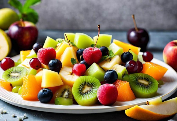 Dessert de fruits frais